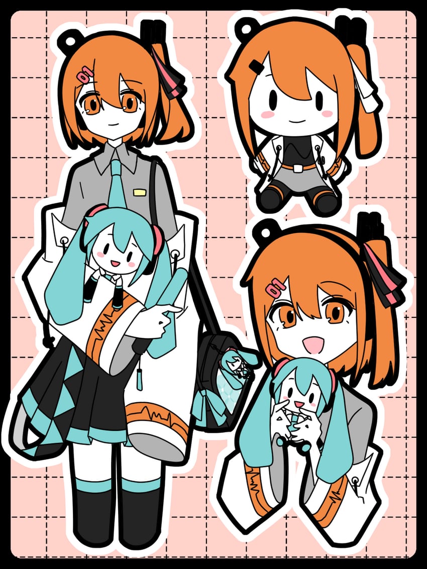 hatsune miku and adachi rei (vocaloid and 2 more) drawn by chiori_(_chio_ri)