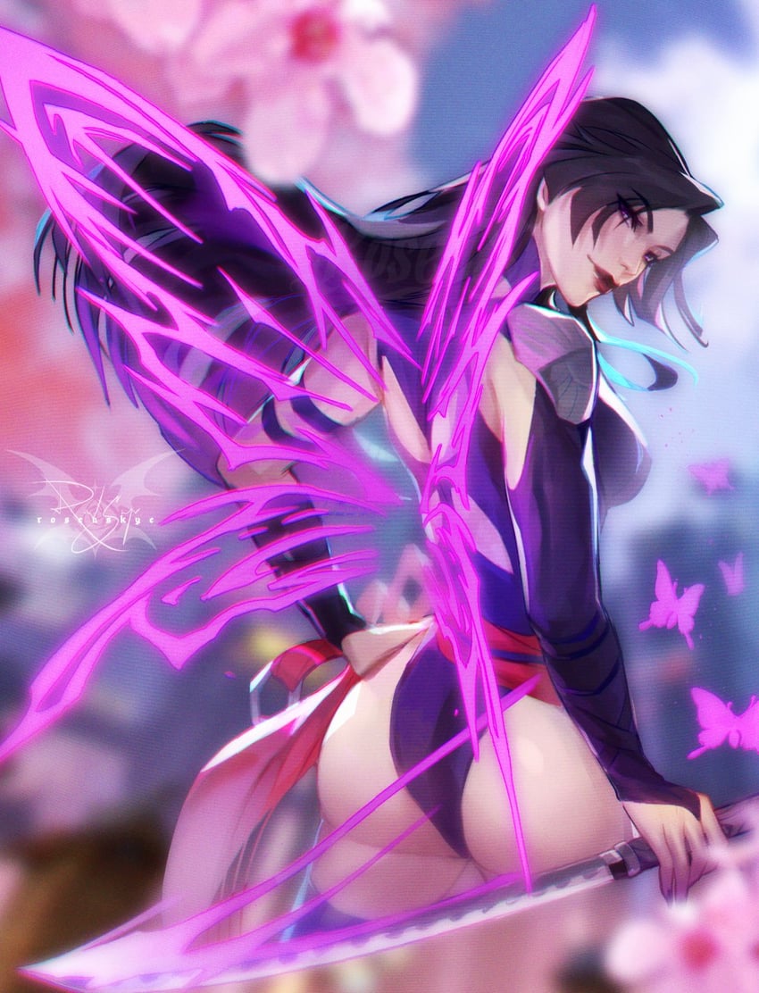 psylocke (marvel and 2 more) drawn by christine_spiegel