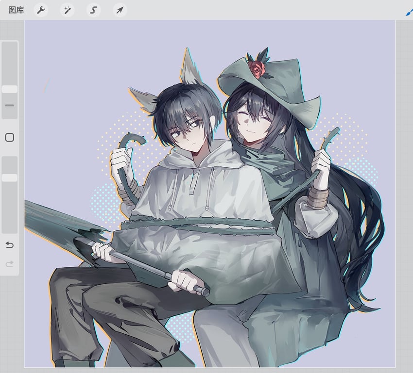 yi sang and hong lu (project moon and 1 more) drawn by bochishiraita