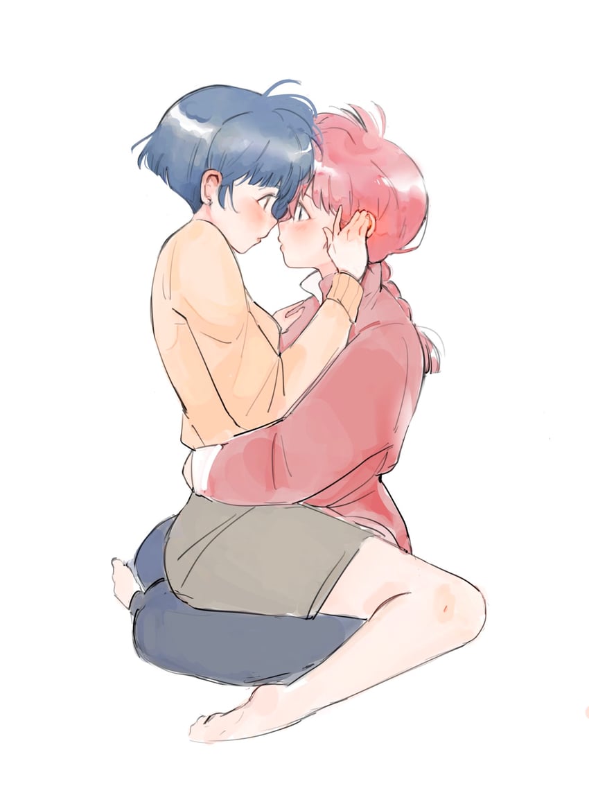 ranma-chan and tendou akane (ranma 1/2) drawn by mariadraws97
