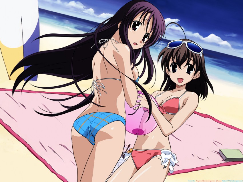 katsura kotonoha and saionji sekai (school days) drawn by gotou_junji