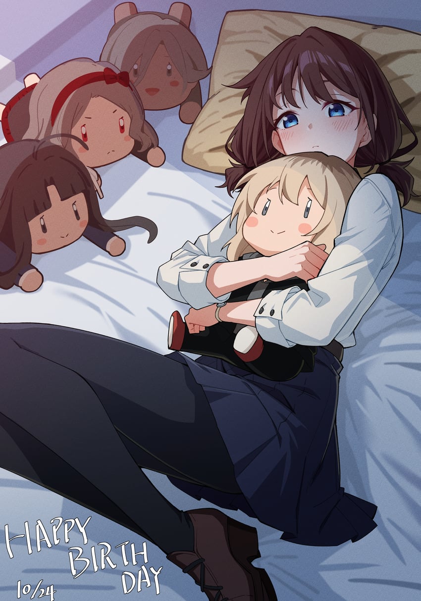 iseri nina, kawaragi momoka, awa subaru, ebizuka tomo, and rupa (girls band cry) drawn by chubb