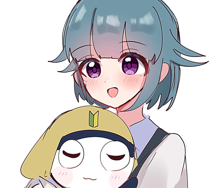 tamama and nishizawa momoka (keroro gunsou) drawn by shiroiro_obake