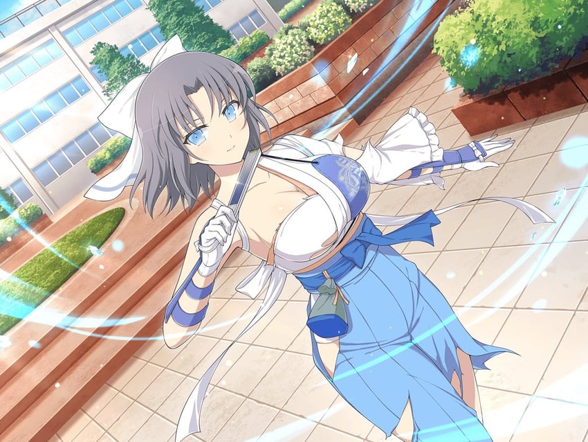 yumi (senran kagura and 2 more) drawn by yaegashi_nan