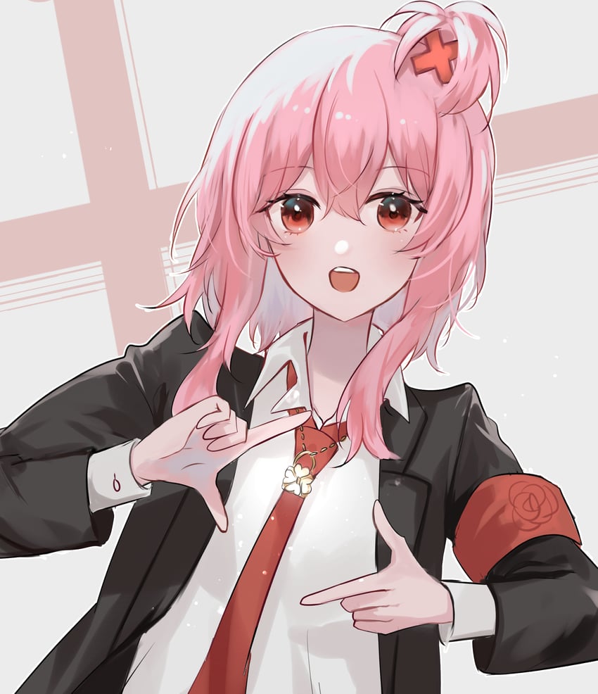 rosemi lovelock and hinamori amu (nijisanji and 2 more) drawn by ameki_rei