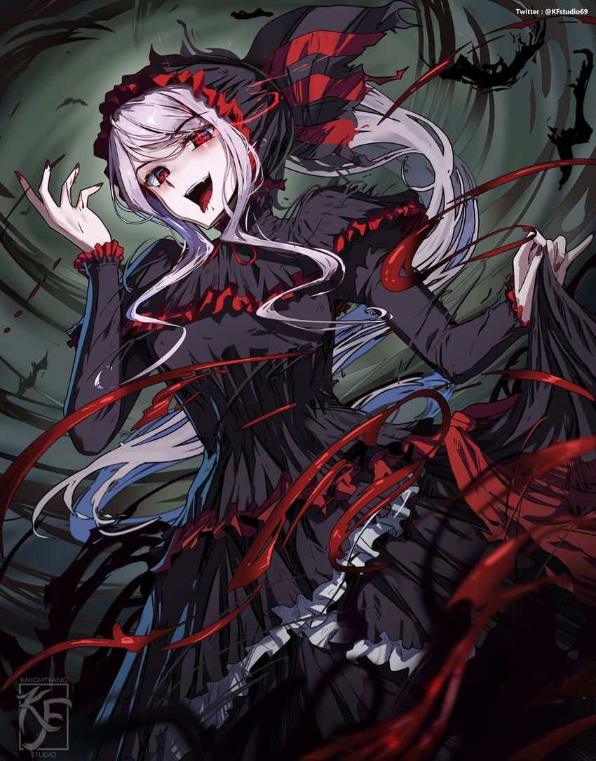 shalltear bloodfallen (overlord) drawn by knightfang