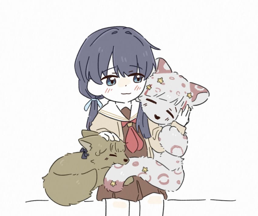 murano sayaka, yugiri tsuzuri, and kachimachi kosuzu (love live! and 1 more) drawn by zueka27