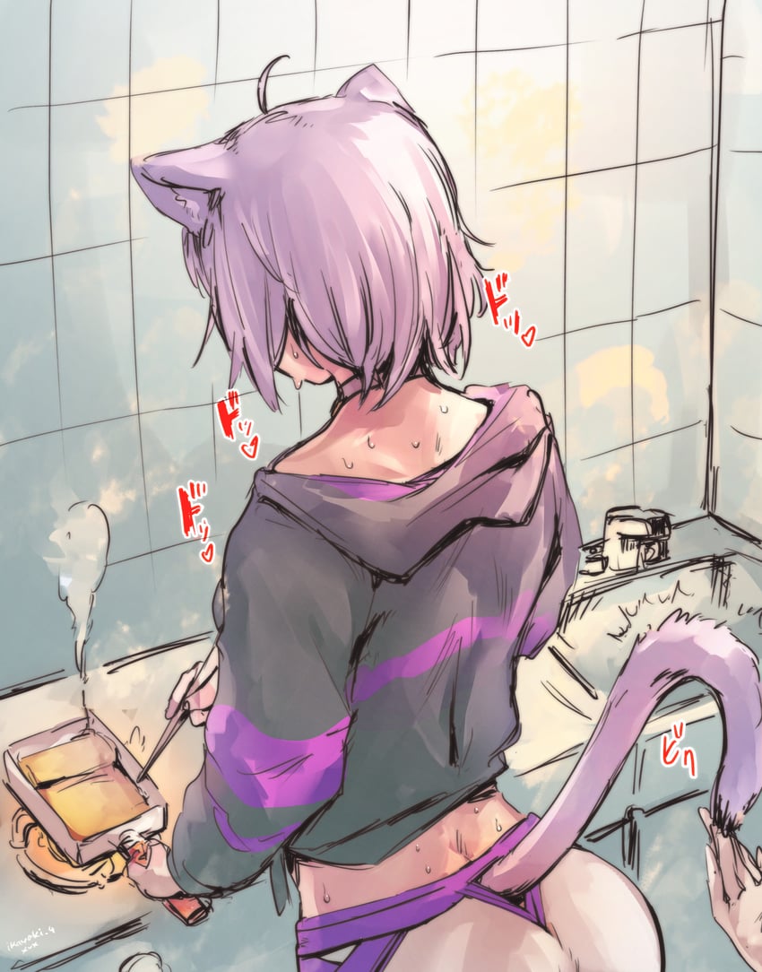 nekomata okayu (hololive) drawn by ikayaki_(ikayaki4)
