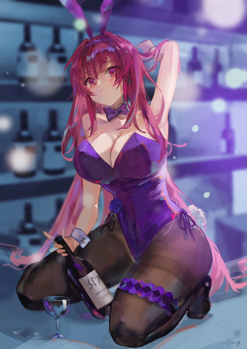 scathach (fate and 1 more) drawn by fang_qiao