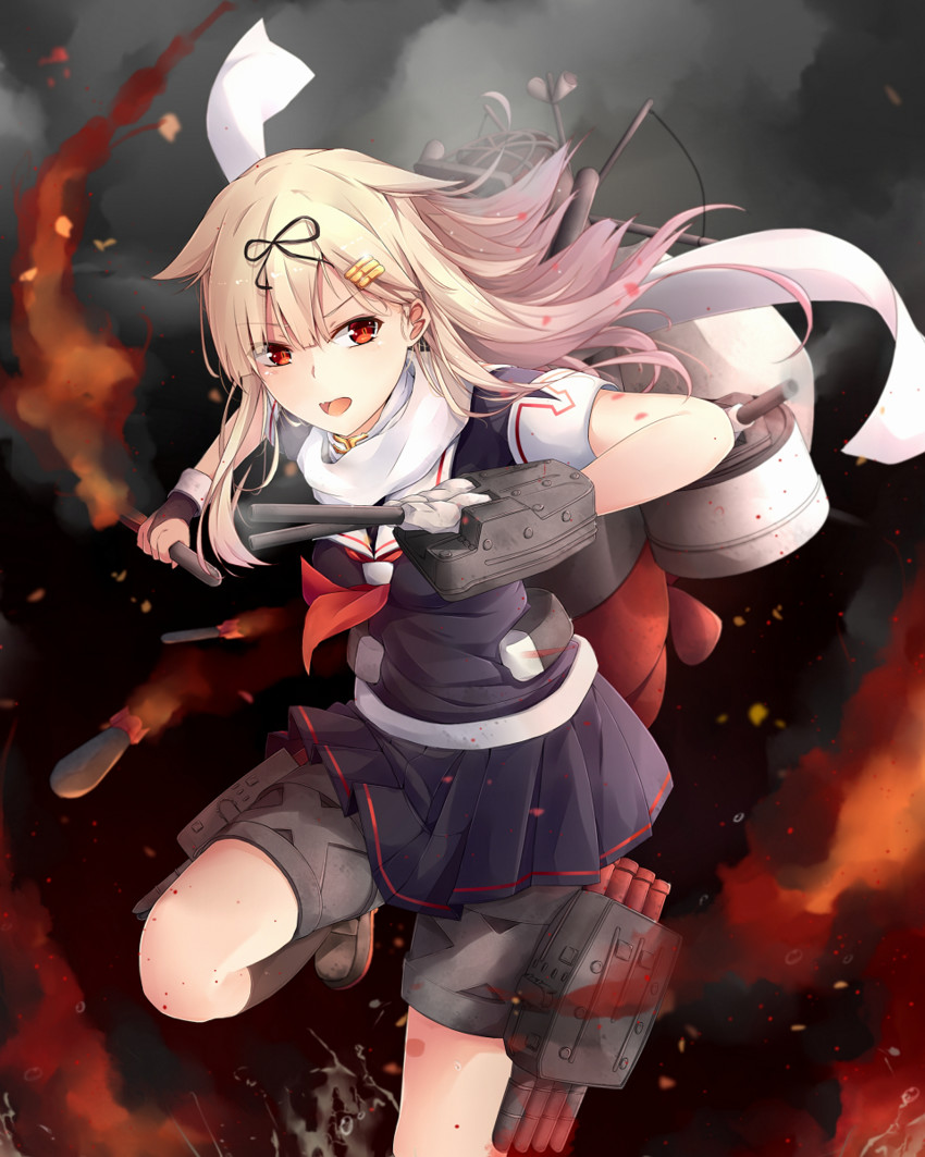 yuudachi and yuudachi kai ni (kantai collection) drawn by jenson_tw