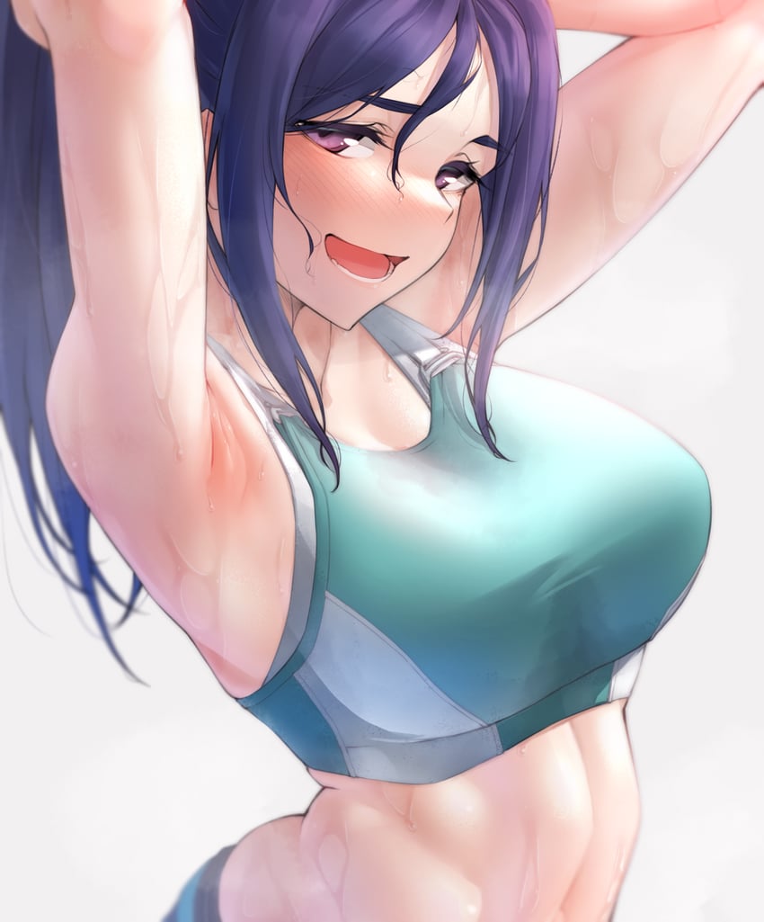 matsuura kanan (love live! and 1 more) drawn by nasuno_(nasuno42)