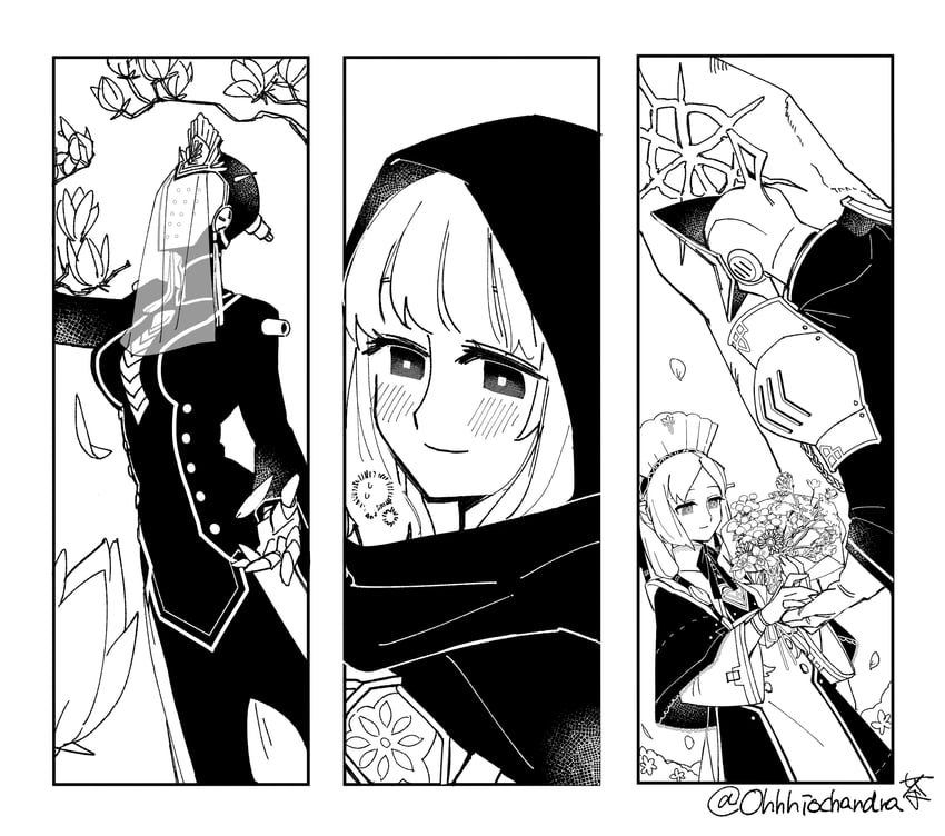 nola, lorna, lilia, and gilroy (ender lilies quietus of the knights and 1 more) drawn by ohhiochandra