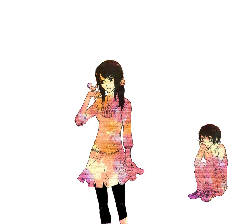 chiba saori and takatsuki yoshino (hourou musuko) drawn by okuimogita