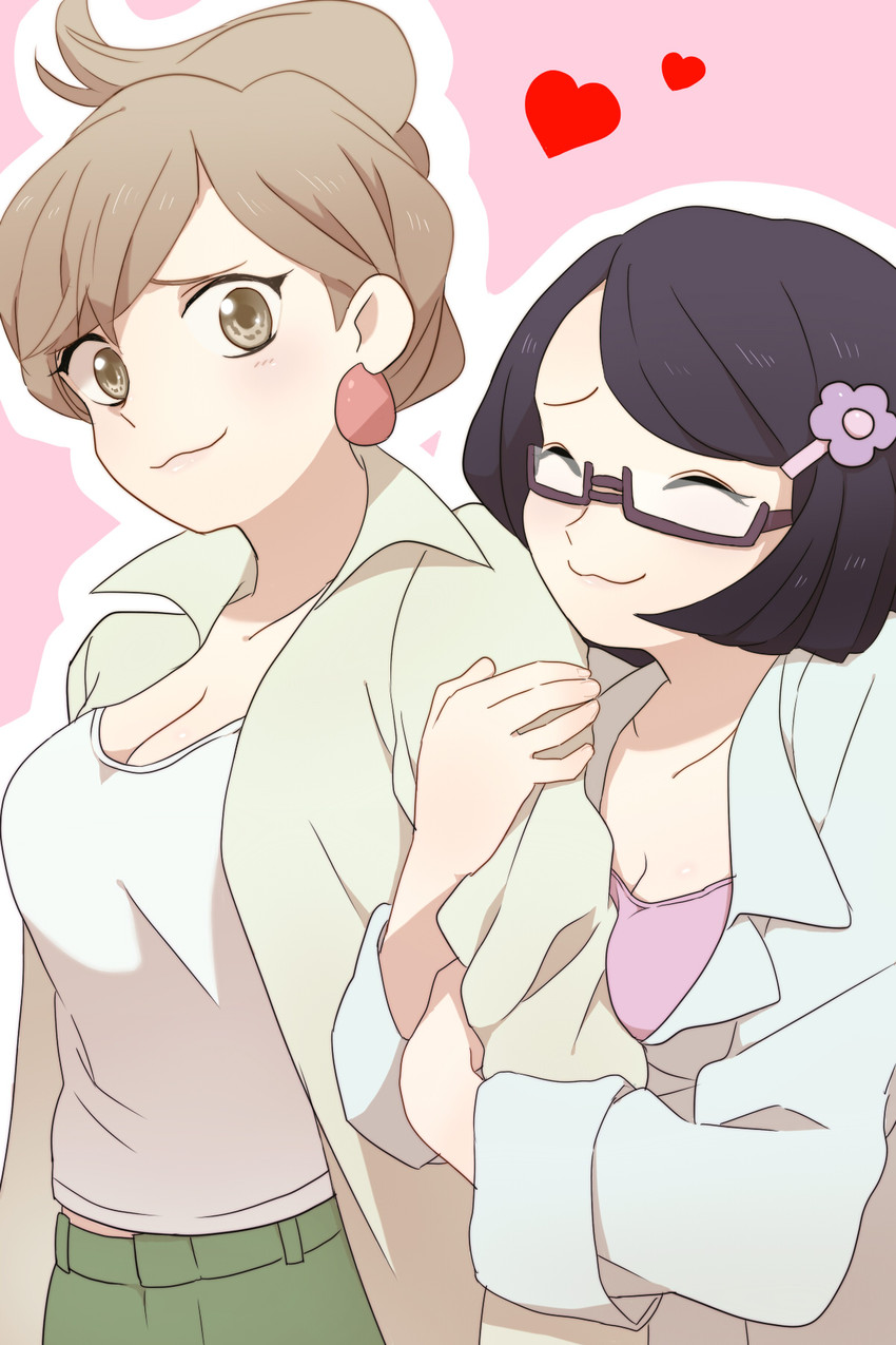 professor juniper and fennel (pokemon and 1 more) drawn by aneueo