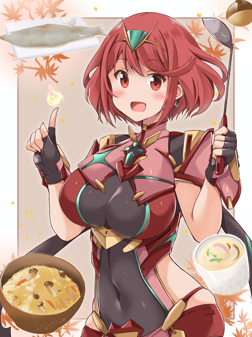pyra (xenoblade chronicles and 1 more) drawn by kurokaze_no_sora