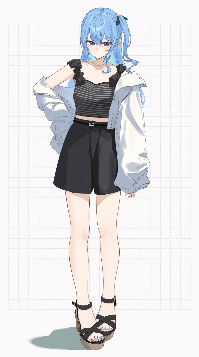 hoshimachi suisei (hololive) drawn by tagosaku_(tatsukiuma0329)