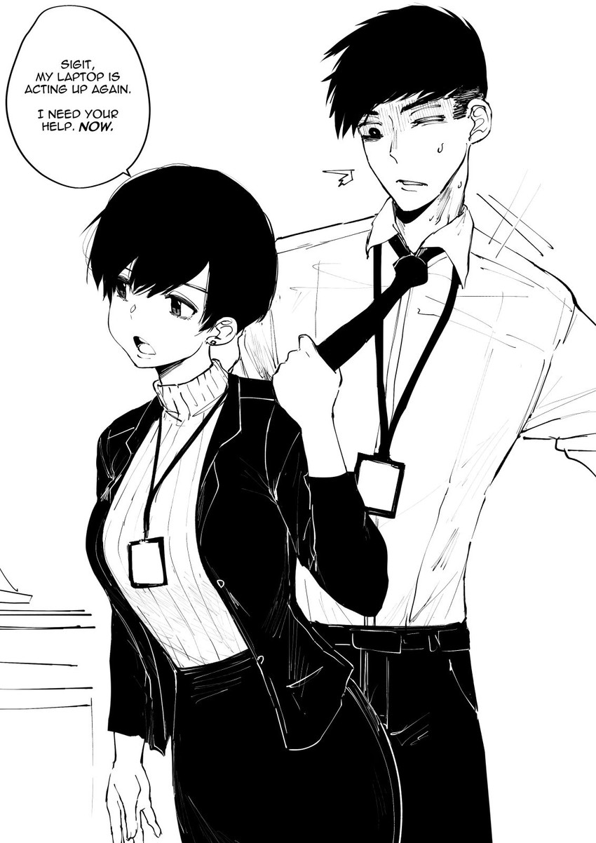 olive laurentia and sigit martinus (original) drawn by norman_maggot