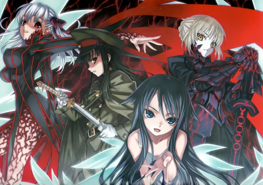 artoria pendragon, saber alter, matou sakura, saya, dark sakura, and 1 more (fate and 5 more) drawn by matsuryuu