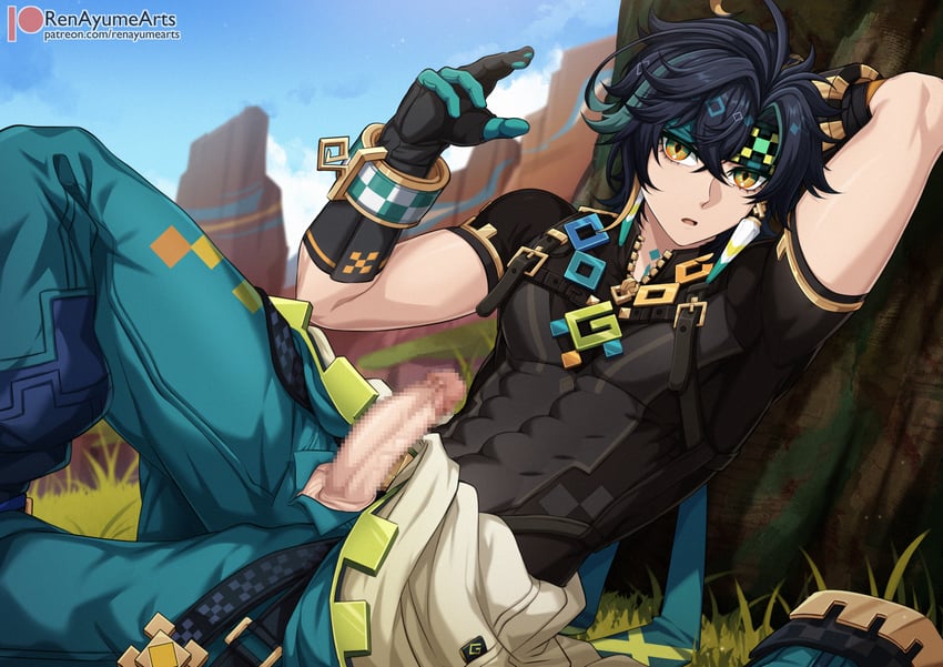 kinich (genshin impact) drawn by ren_ayume