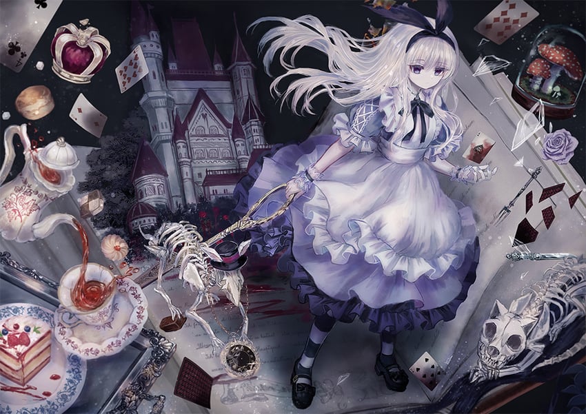 alice (alice's adventures in wonderland) drawn by emon_(glossy_black)