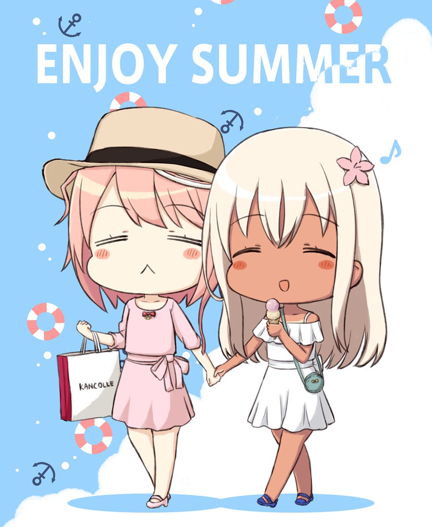 ro-500 and i-58 (kantai collection) drawn by engiyoshi