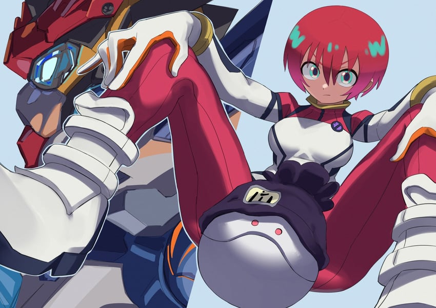 amate yuzuriha, haro, and gquuuuuux (gundam and 1 more) drawn by nuezou