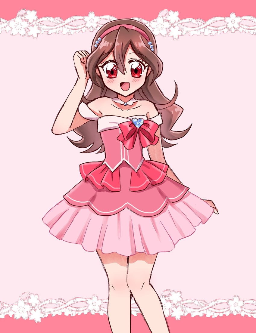 sakura uta (precure and 1 more) drawn by hakuchuu