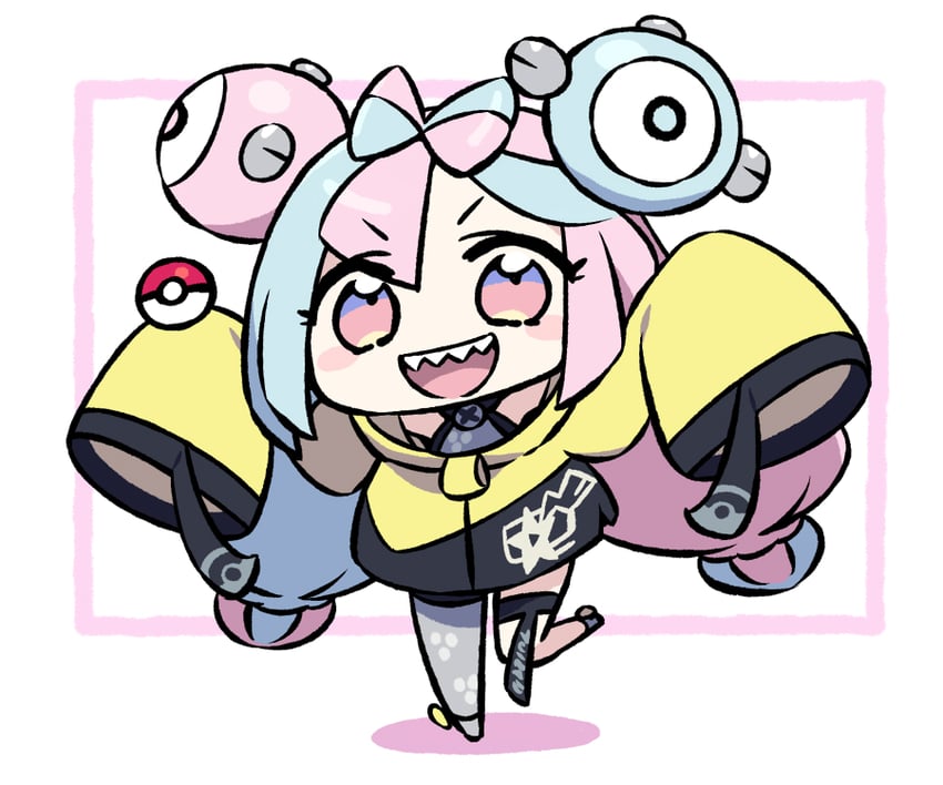 iono and magnemite (pokemon and 1 more) drawn by chan_co
