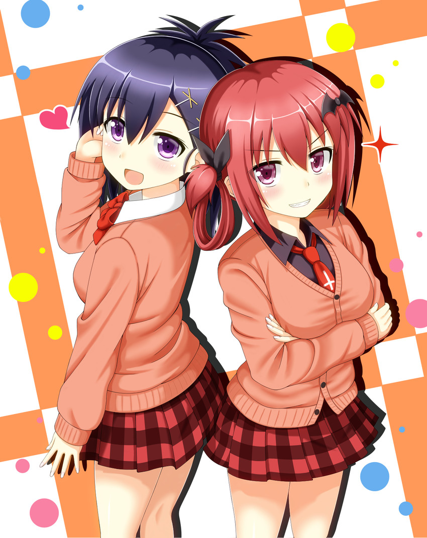 satanichia kurumizawa mcdowell and vignette tsukinose april (gabriel dropout) drawn by haruchari