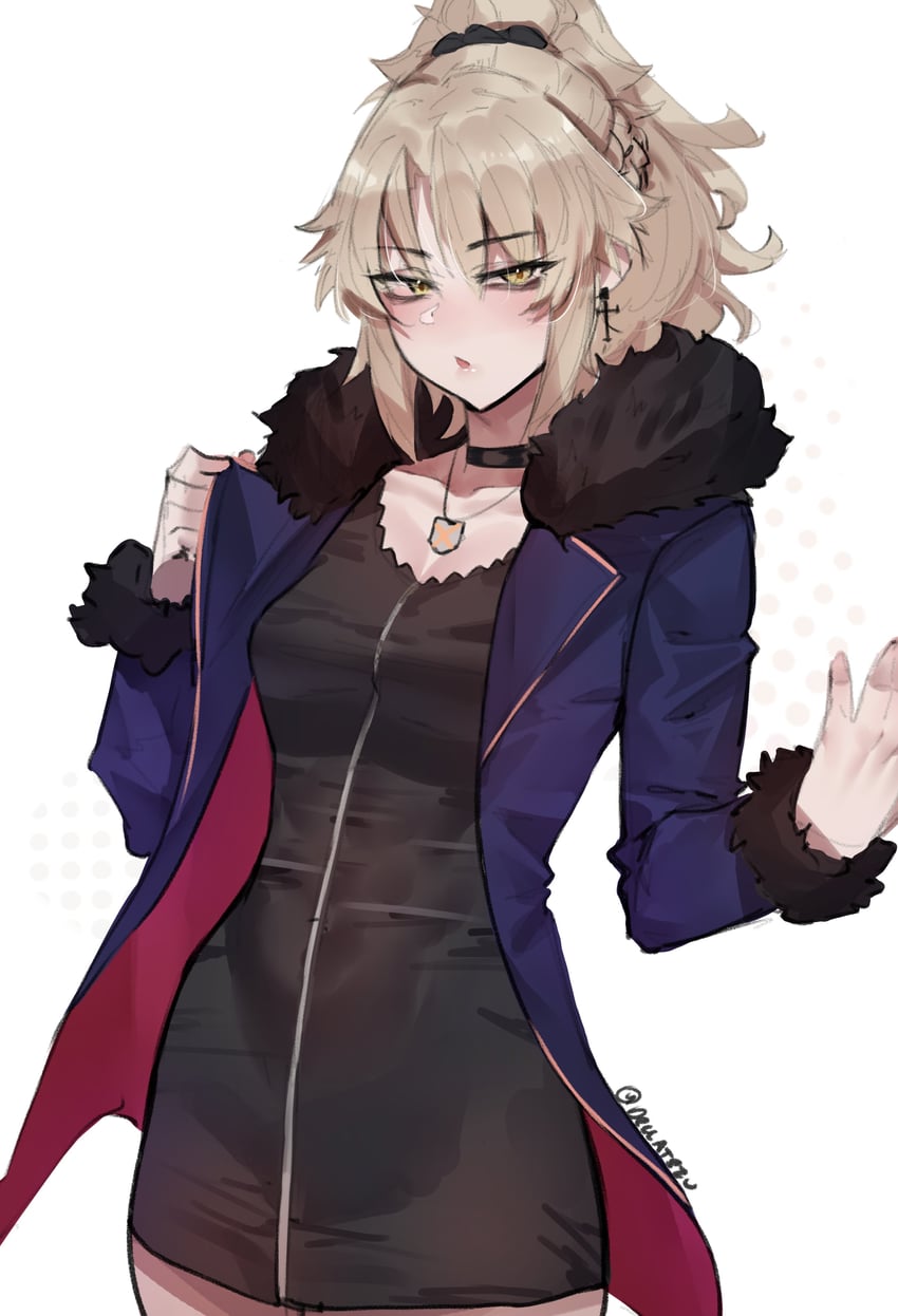 jeanne d'arc alter and mordred (fate and 1 more) drawn by deccatezu