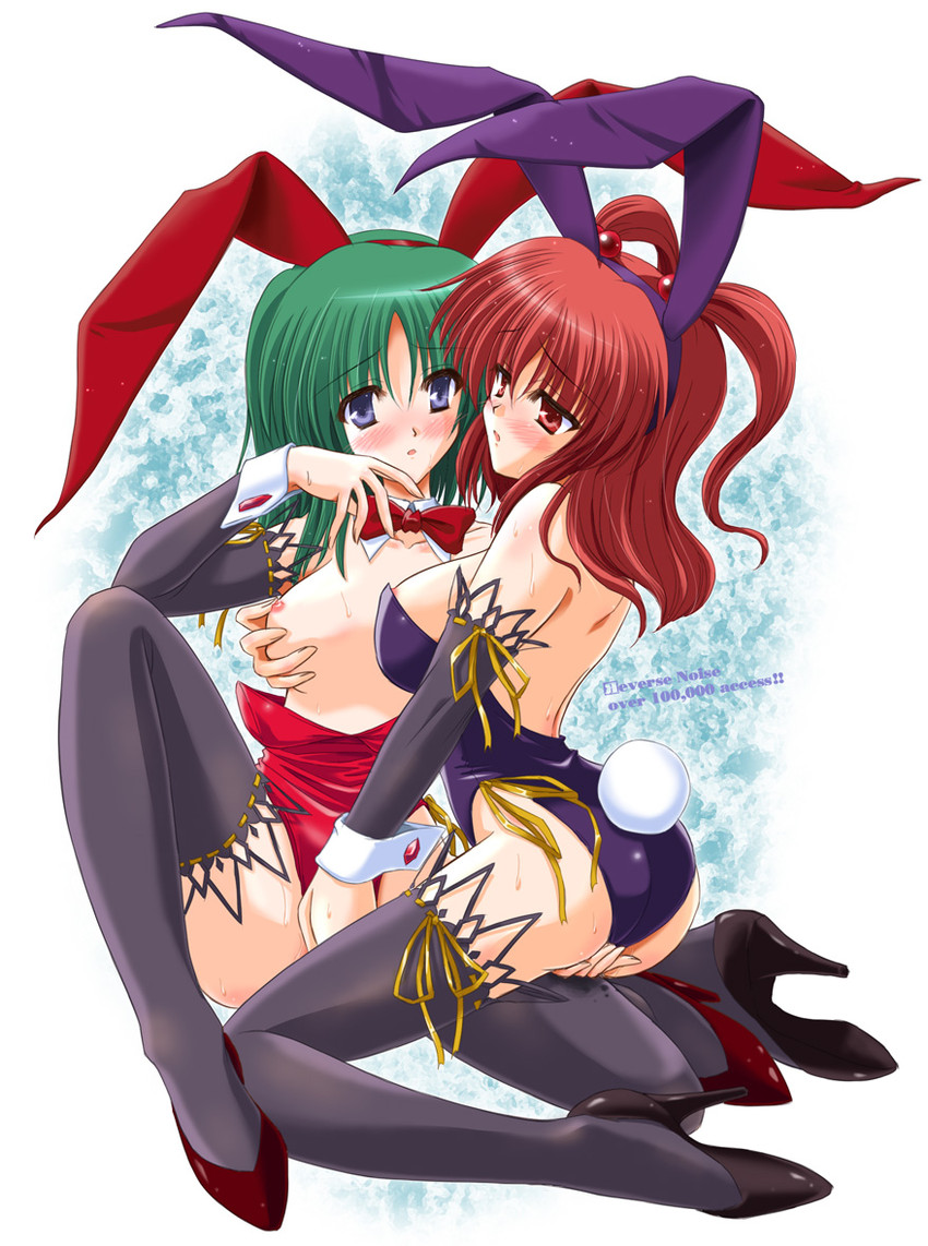 shiki eiki and onozuka komachi (touhou) drawn by yamu_(reverse_noise)