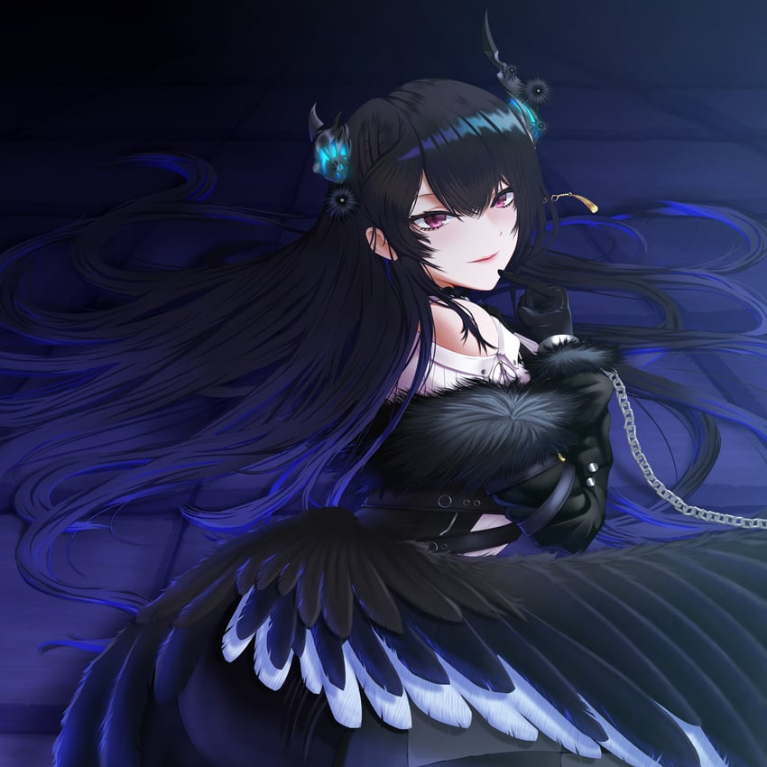nerissa ravencroft (hololive and 1 more) drawn by thedestinies