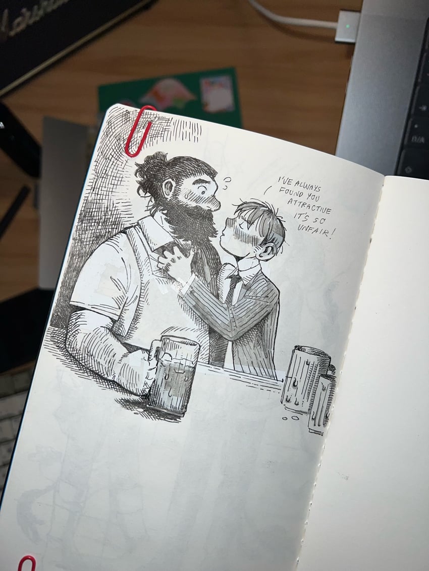 senshi and chilchuck tims (dungeon meshi) drawn by godforsakenparadinofnigh