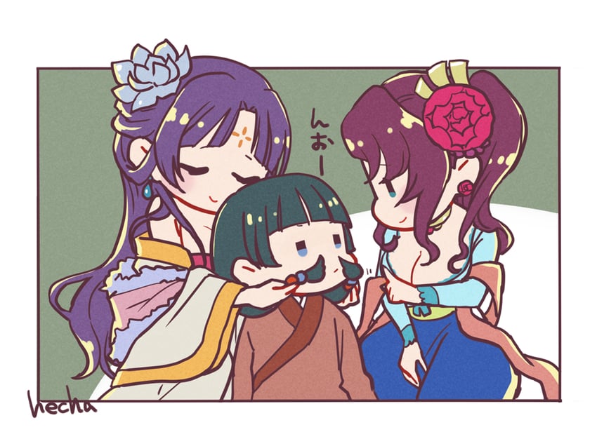 maomao, pairin, and meimei (kusuriya no hitorigoto) drawn by hecha