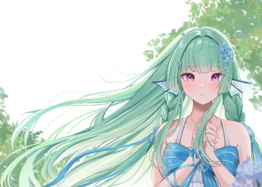 finana ryugu (nijisanji and 1 more) drawn by momokochiiyo