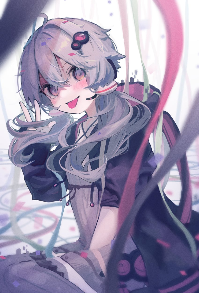 yuzuki yukari (vocaloid and 1 more) drawn by ameshi_(rzuw4482)
