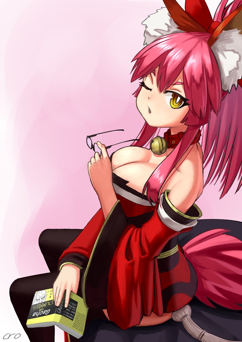 tamamo and tamamo cat (fate and 1 more) drawn by cromachina