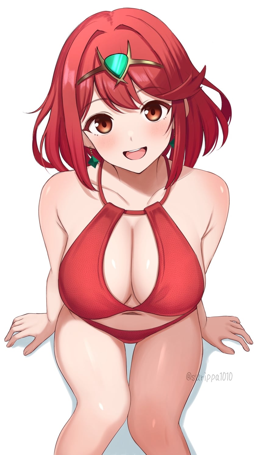 pyra (xenoblade chronicles and 1 more) drawn by surippa1010