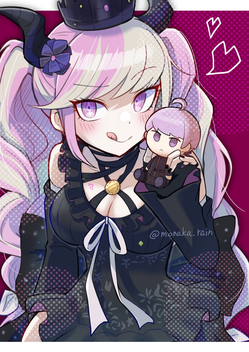 shinigami and yuma kokohead (master detective archives: rain code) drawn by monaka_(monaka_alola)