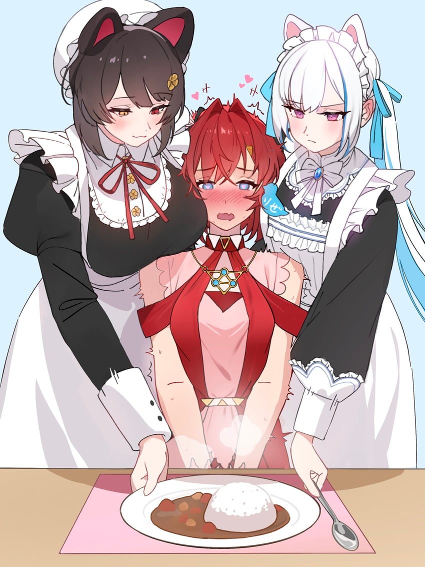 lize helesta, ange katrina, and inui toko (nijisanji) drawn by kamitoge_supino