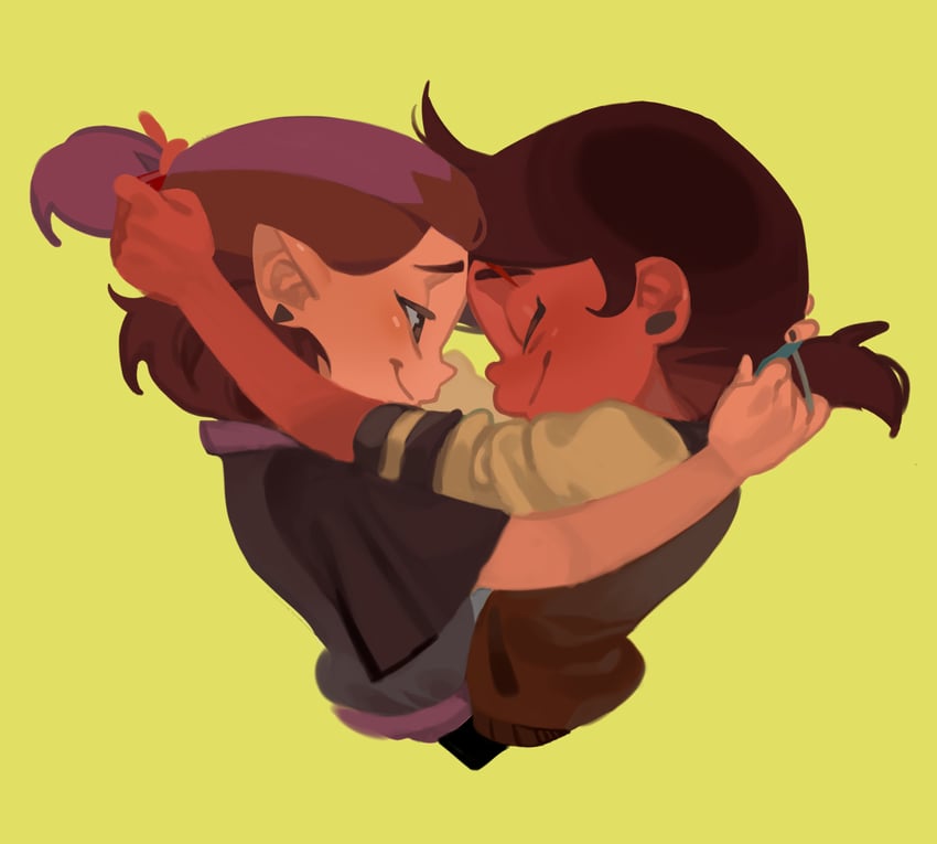 luz noceda and amity blight (the owl house) drawn by kengyou_lei
