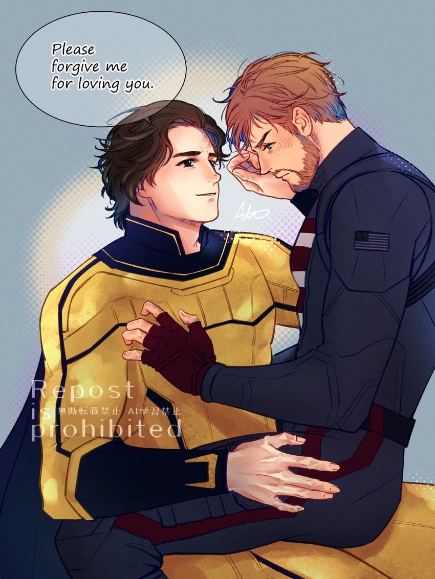sentry and john walker (marvel and 2 more) drawn by sherlock7akane