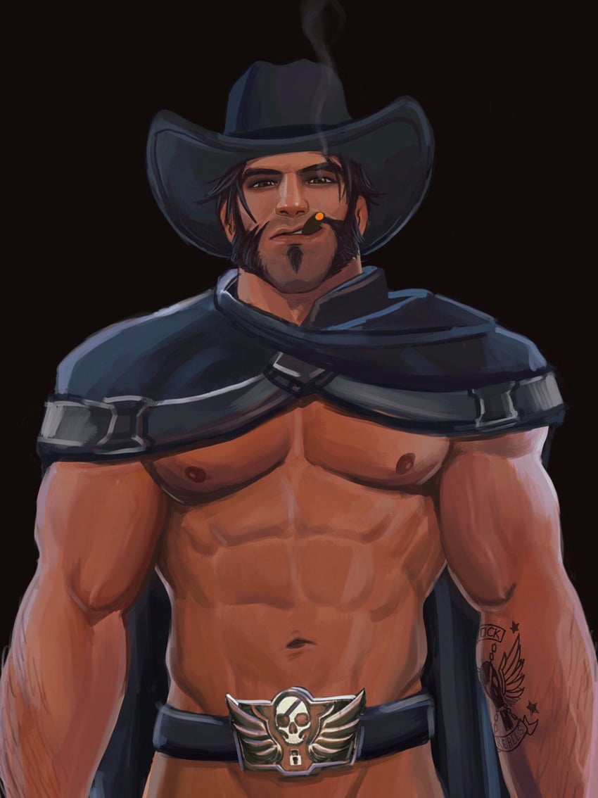 cassidy and blackwatch cassidy (overwatch and 1 more) drawn by iblokes