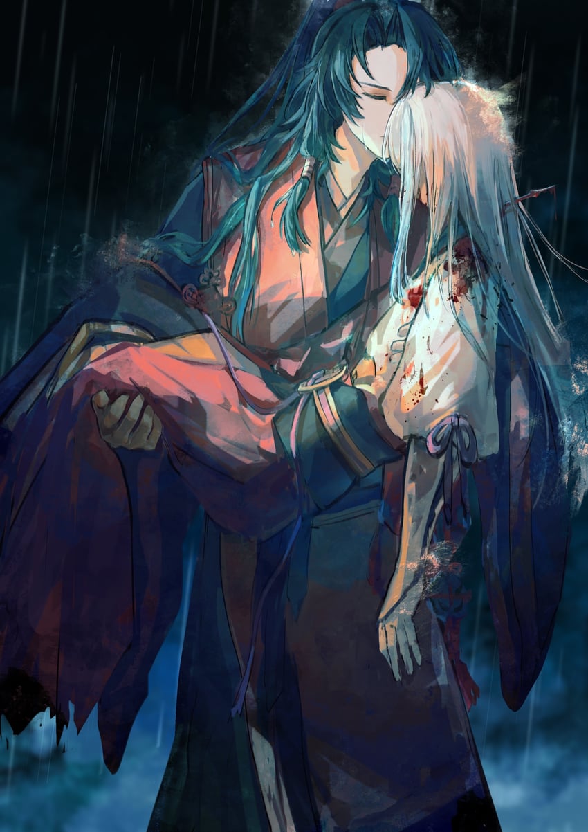 archer and zheng chenggong (fate and 1 more) drawn by miean_(xieji081)