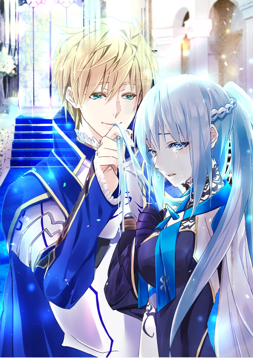morgan le fay, arthur pendragon, and uther pendragon (fate and 1 more) drawn by kimiori_(yuapple241)