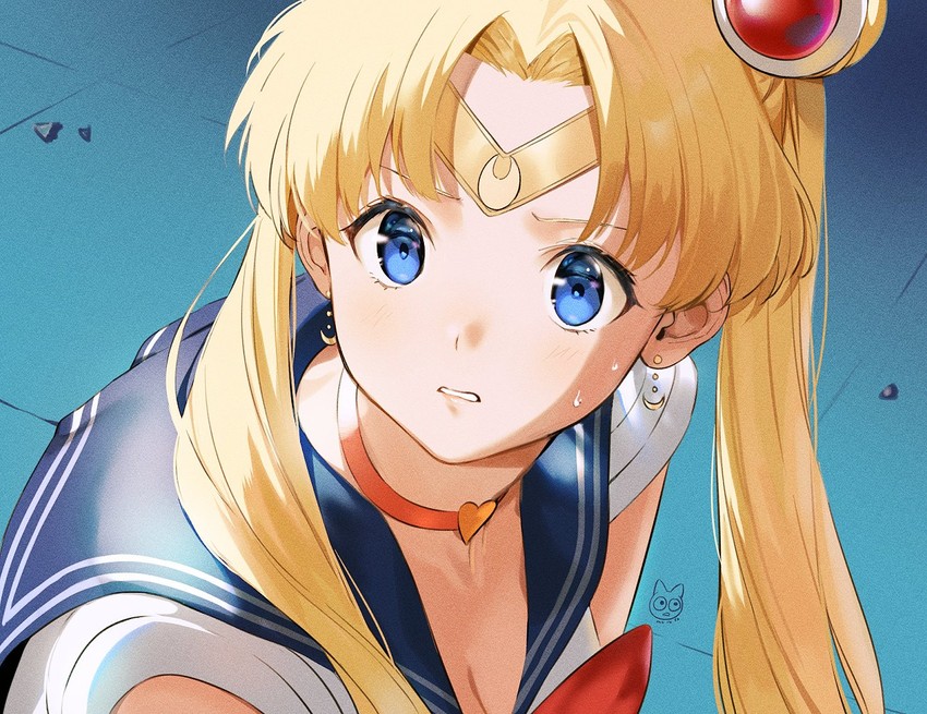 tsukino usagi and sailor moon (bishoujo senshi sailor moon and 1 more) drawn by mery_(yangmalgage)