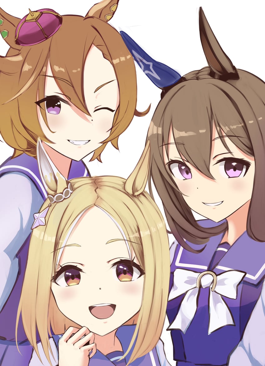 admire vega, t.m. opera o, and narita top road (umamusume) drawn by hanba_agu