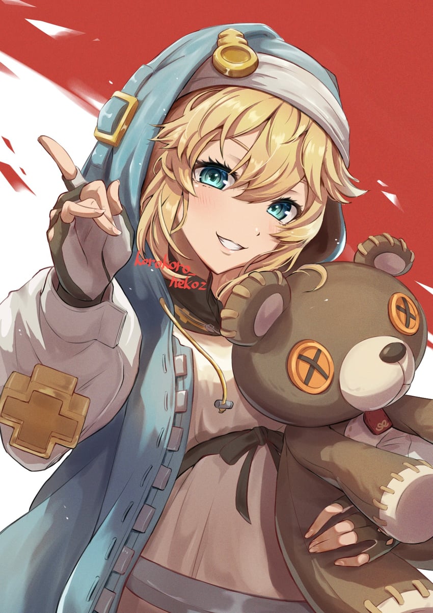 bridget (guilty gear and 1 more) drawn by korokoro_nekoz