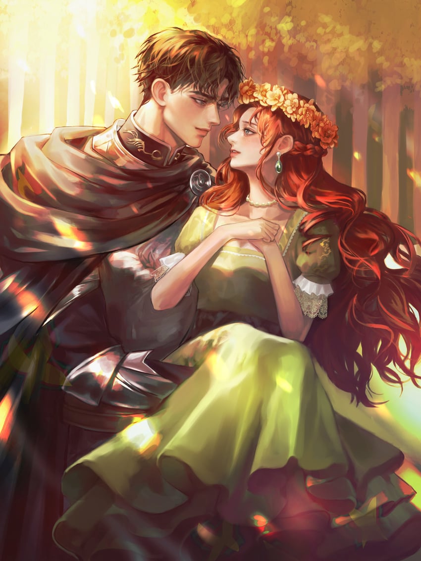 maximilian calypse and riftan calypse (under the oak tree) drawn by haseonyeon