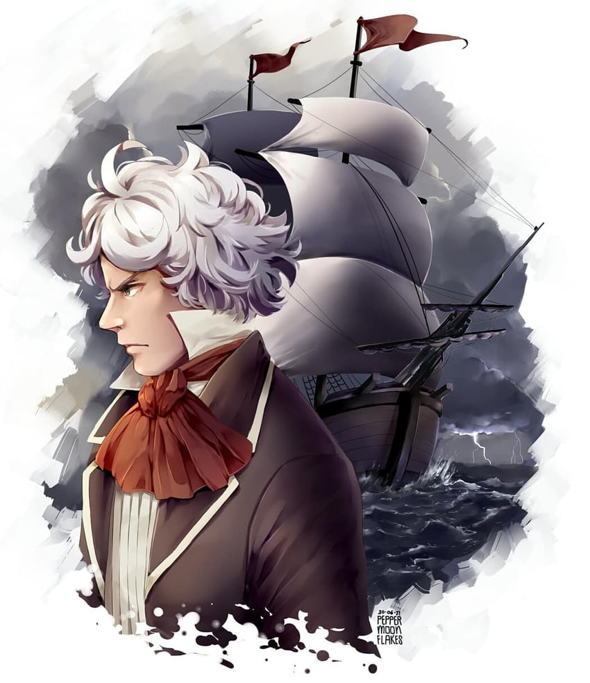 ludwig van beethoven (classicaloid) drawn by peppermoonflakes